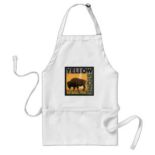 Delantal Parque nacional Yellowstone Búfalo