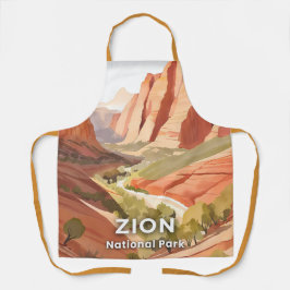 Delantal Parque Nacional Zion | Valle de Aquarela de Viaje
