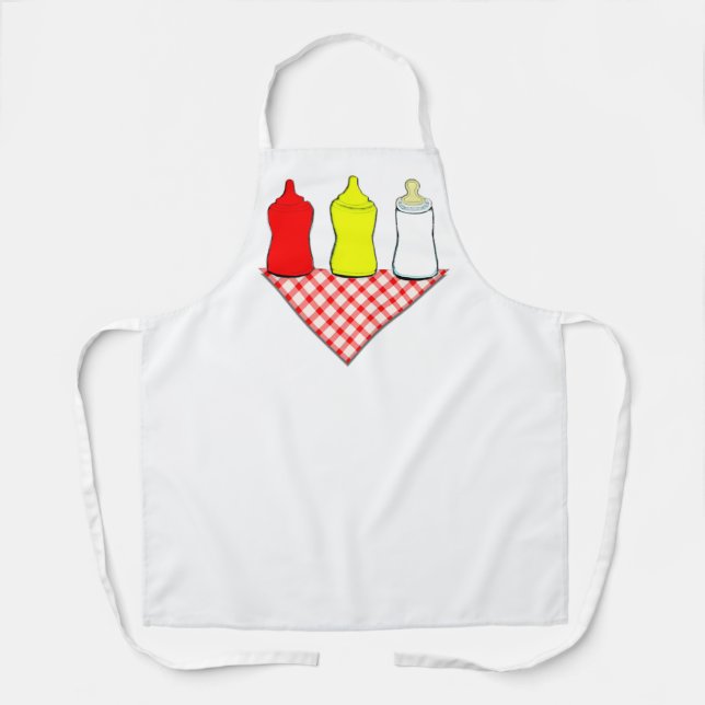 Delantal Parrillada de baby shower (Anverso)