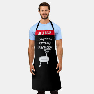 Delantal Parrillada divertida personalizada cita el eslogan