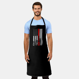 Delantal Parrillada Patriótica Gran Apron Negro