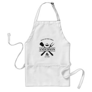 Delantal Parrillada personalizada King of the Grill