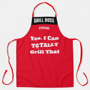 Delantal Parrilladas personalizadas Aprons, Chef Rojo Guay