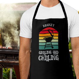 Delantal Parrilladas y escalofríos personalizados