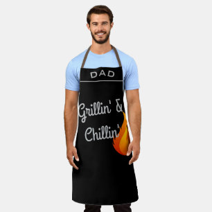 Delantal Parrilladas y escalofríos personalizados en el Día