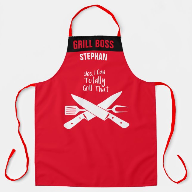Delantal Parrillar Por Completo Ese Personalizado Funny Che (Anverso)