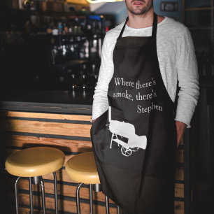 Delantal Parrillero ahumador humo cocina personalizada