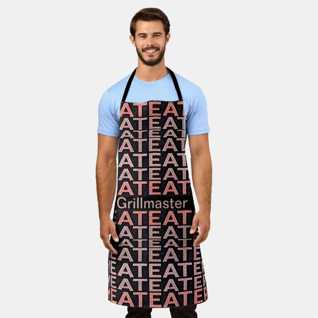 Delantal Parrillero Comedor de Carne (Gastado)