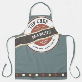 Delantal Parrillero del Día del Padre Top Chef Funny Apron