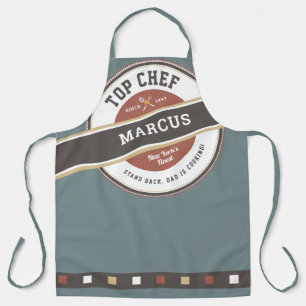 Delantal Parrillero del Día del Padre Top Chef Funny Apron