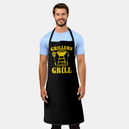 Delantal Parrilleros Parrillarán Salchichas Barbacoa Amaril