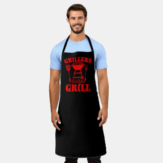 Delantal Parrilleros Parrillarán Salchichas Barbacoa Roja