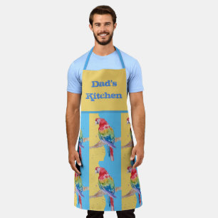 Delantal Parrot Macaw Pastel Blue Bird Birday Mens