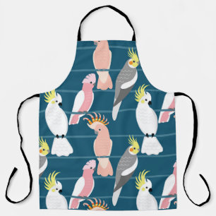 Delantal Parrots personalizados: Patrón sin foco