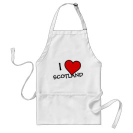 Delantal Parte de I Heart Scotland bk