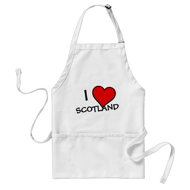 Delantal Parte de I Heart Scotland bk (Frente)