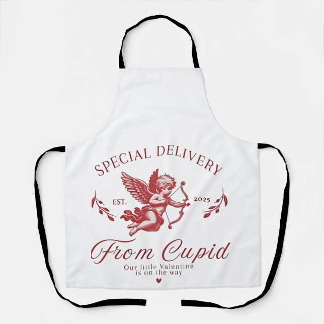 Delantal Parto especial de la madre embarazada de Cupid Val (Anverso)