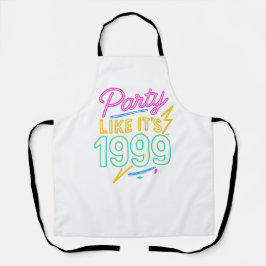 Delantal Party Like It’s 1999®™ – Neon Voltage