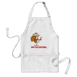 Delantal Pasando la temporada de vacaciones a los Navidades