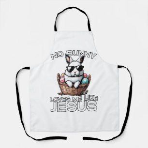 Delantal Pascua Ningún conejo me ama como Jesús Hombres cri