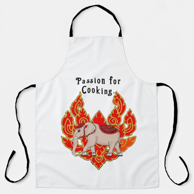 Delantal Pasión por la cocina. (Anverso)