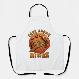 Delantal Pasos de Escoba Gratis Calabaza de Halloween Esque