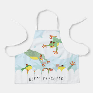 Delantal Passover Hoppy Frogs Apron