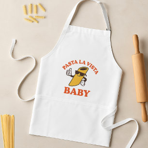 Delantal Pasta La Vista Funny Apron   Pun de cocina italian