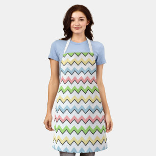 Delantal Pastel Chevron por Shirley Taylor