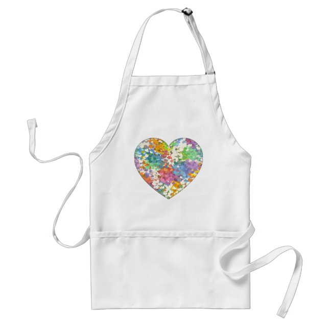 Delantal Pastel Confetti Hearts (Frente)