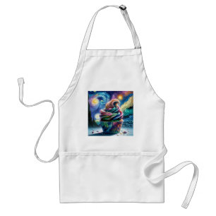 Delantal Pastel cósmico: Apron Chef Artístico