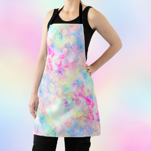 Delantal Pastel de agua de tinte de arcoiris