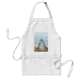 Delantal Pastel de bodas elegante de Shell del mar