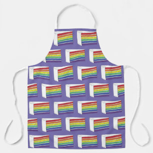 Delantal Pastel de pastel de capa de arcoiris LGBT Amor del