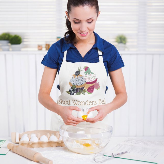 Delantal Pastel de pastelería (Cupcake Bakery Chef Apron)
