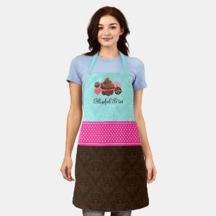 Delantal Pastel de pasteles de chocolate y postres de cocin