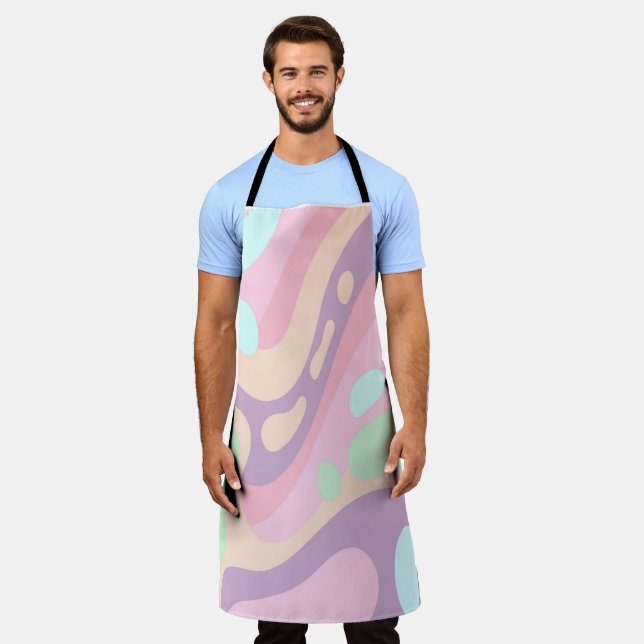 Delantal Pastel en todo el dispositivo de impresión Mantenl (Gastado)