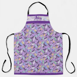 Delantal Pastel Ghosts Apron Kitchen Essential