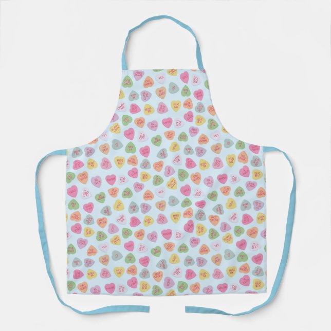 Delantal Pastel Heart Candy Valentine Apron (Anverso)