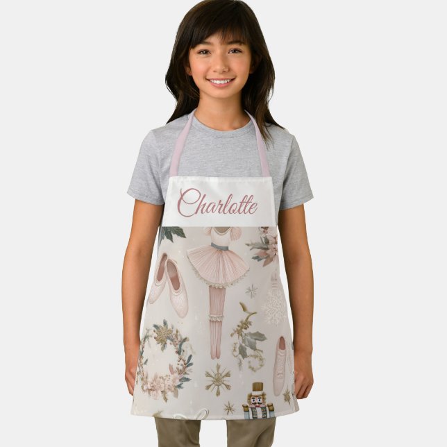 Delantal Pastel Nutcracker Ballet Personalized Kids Apron (in situ)