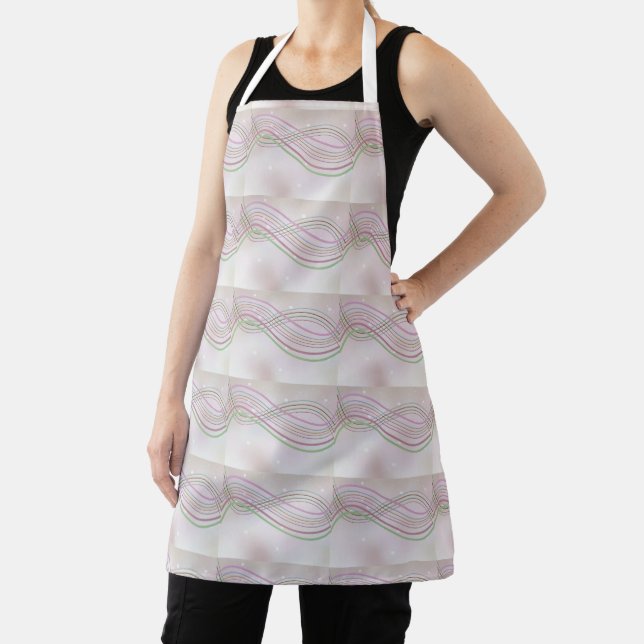Delantal Pastel Ribbon Swirls (in situ)