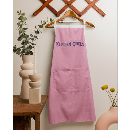 Delantal pastel rosa personalizado - Texto persona
