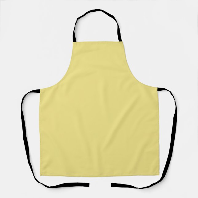 Delantal Pastel sólido Amarillo moderno (Anverso)