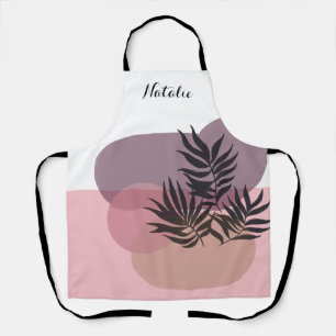 Delantal Pastel suave Resumen Apron Tropical Rosa