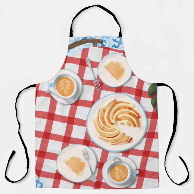 Delantal Pastel y café para dos (Anverso)