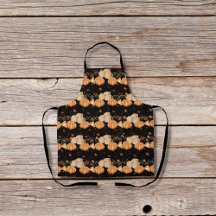 Pasteles de calabaza y cubos de azúcar marrón negr