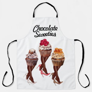 Delantal Pasteles de chocolate para damas personalizados