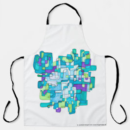 Delantal Pastellfarbene Endlose Quadratische Gelassenheit 