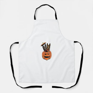 Delantal Pastor alemán en calabaza temerosa - Salón de aman
