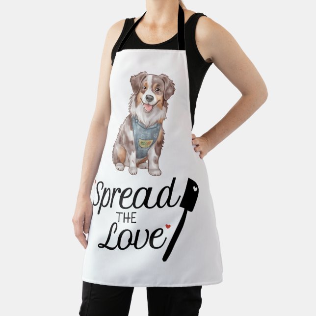 Delantal Pastor Australiano Difunde El Amor (in situ)